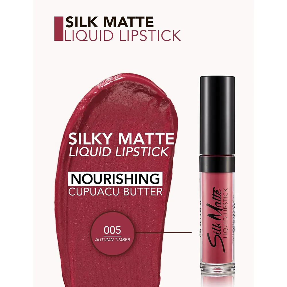 Flormar Silk Matte Liquid Lipstick - 005 Autumn Timber thumbnail 2