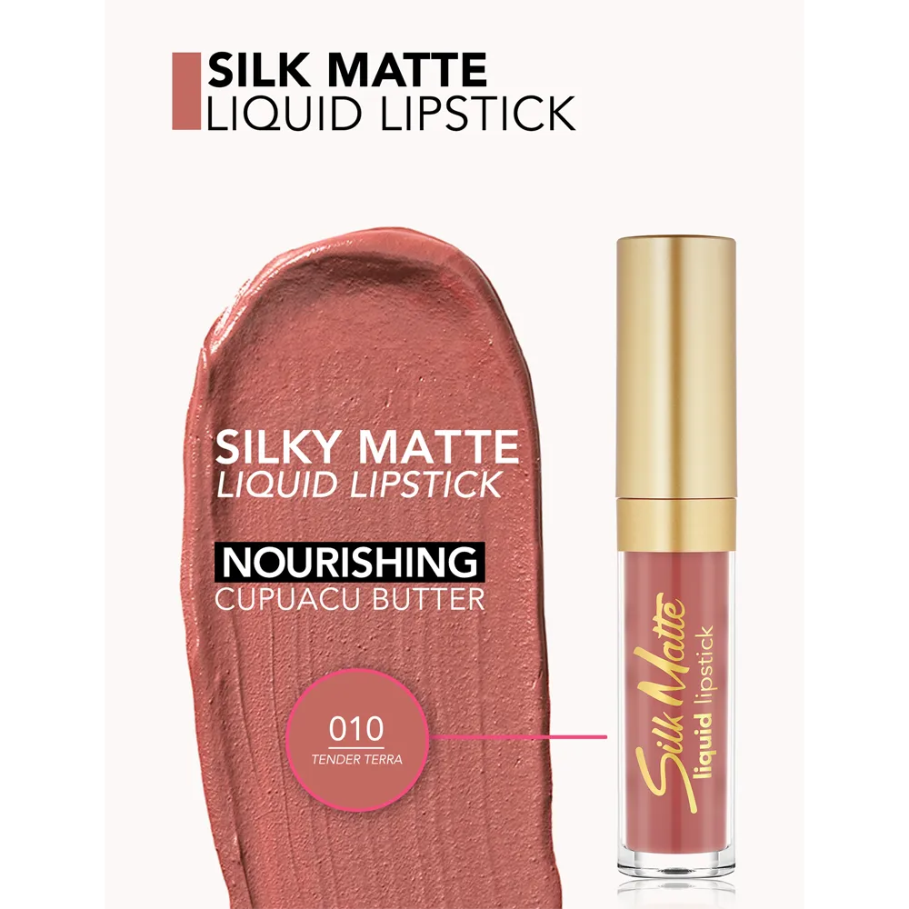 Flormar Silk Matte Liquid Lipstick - 010 Tender Terra thumbnail 2