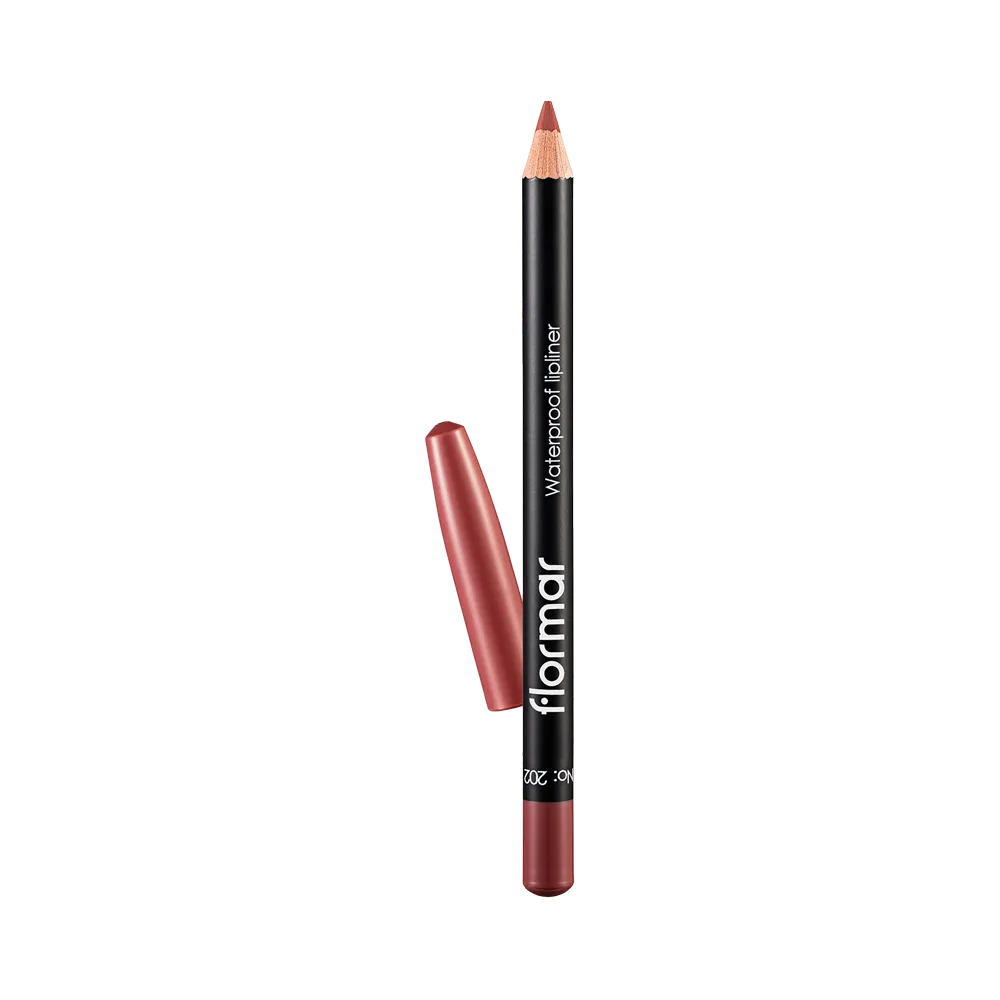 Flormar Waterproof Lipliner - 202 Soft Pink Brown (4.45 g) thumbnail 1