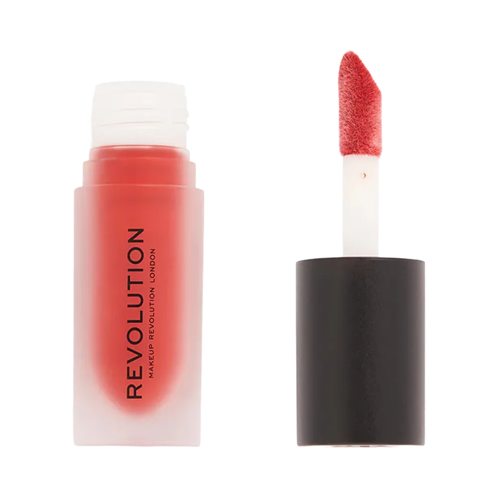 Makeup Revolution Matte Bomb Liquid Lipstick - Lure Red thumbnail 2