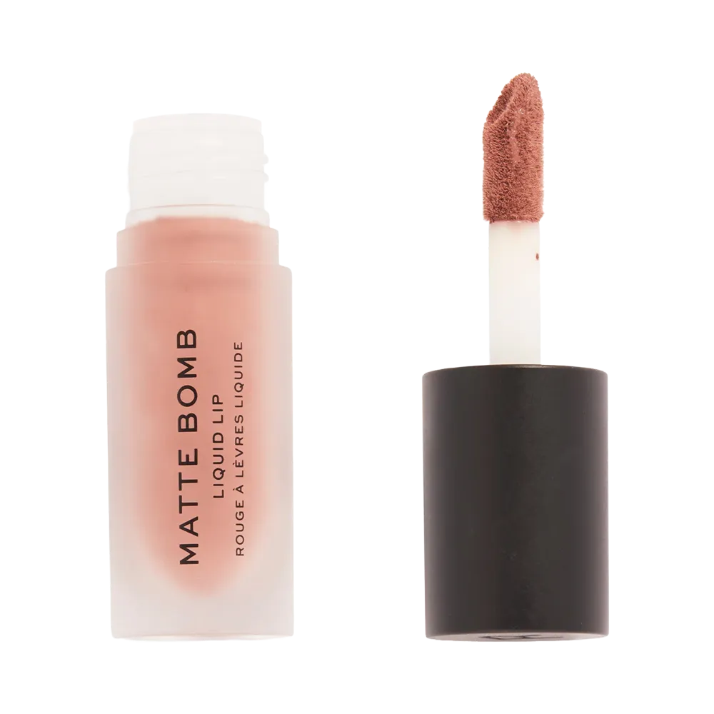 Makeup Revolution Matte Bomb Liquid Lipstick - Delicate Brown thumbnail 2