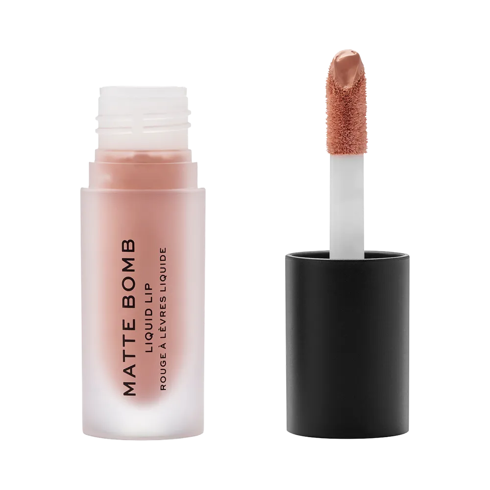 Makeup Revolution Matte Bomb Liquid Lipstick - Nude Allure thumbnail 2