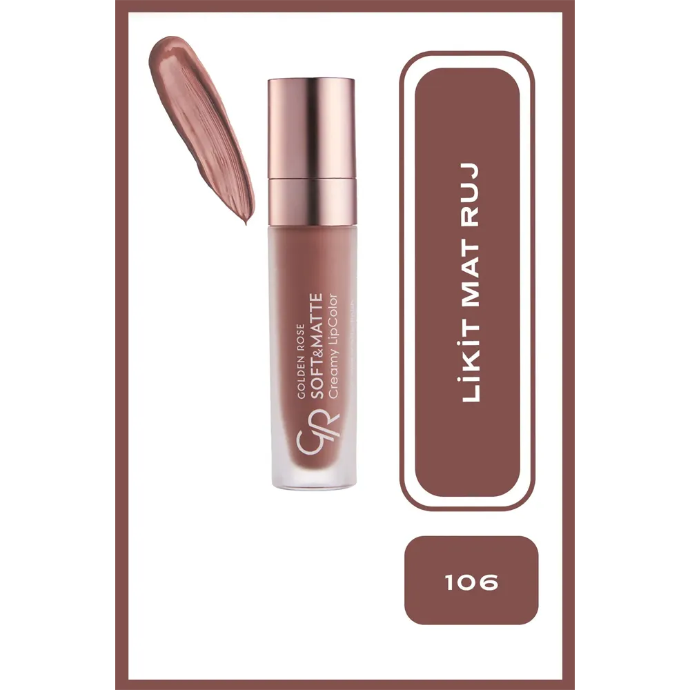 Golden Rose Soft & Matte Creamy Lipcolor - 106 Milky Coffee thumbnail 2