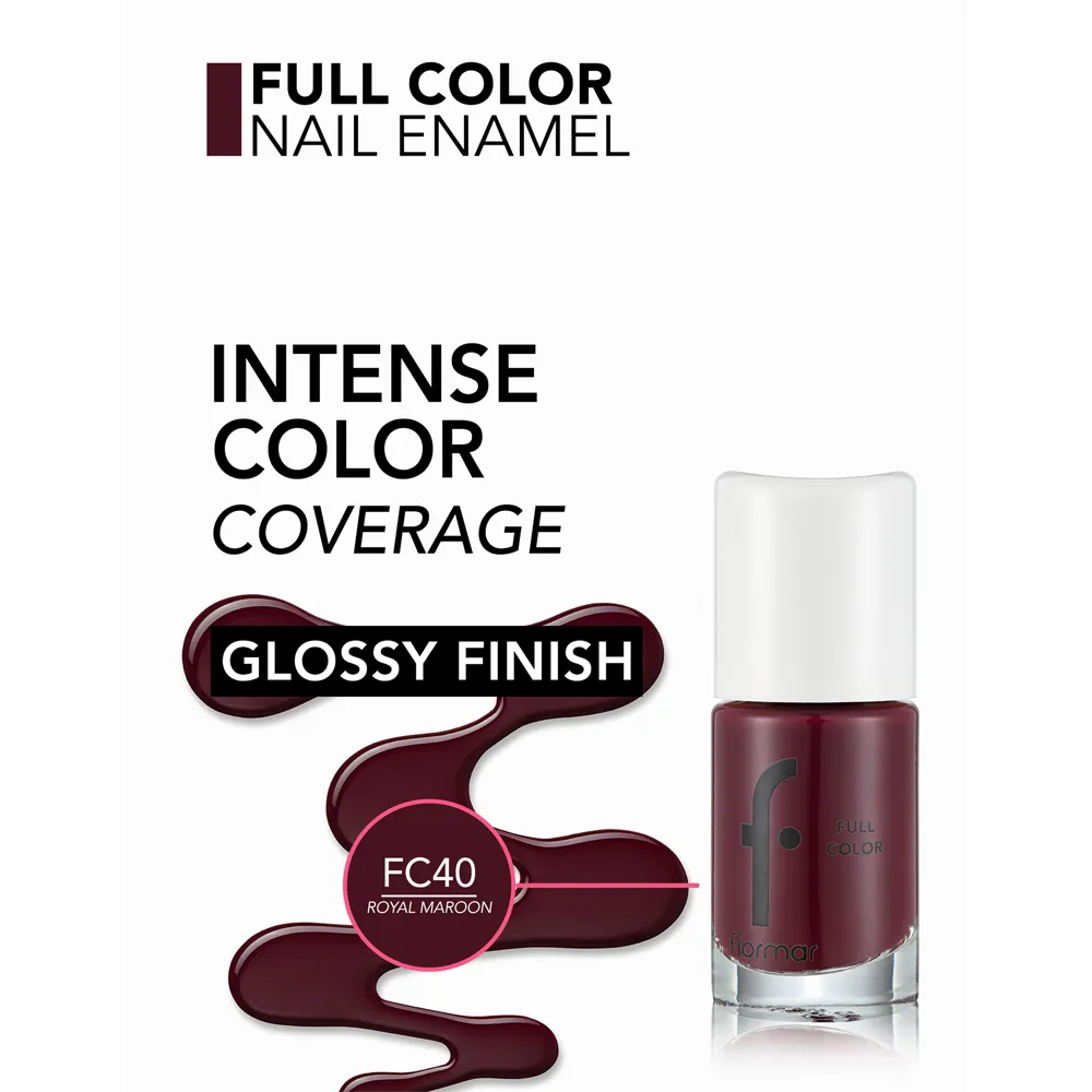 Flormar Full Color Nail Enamel - FC40 (8 ml) thumbnail 3