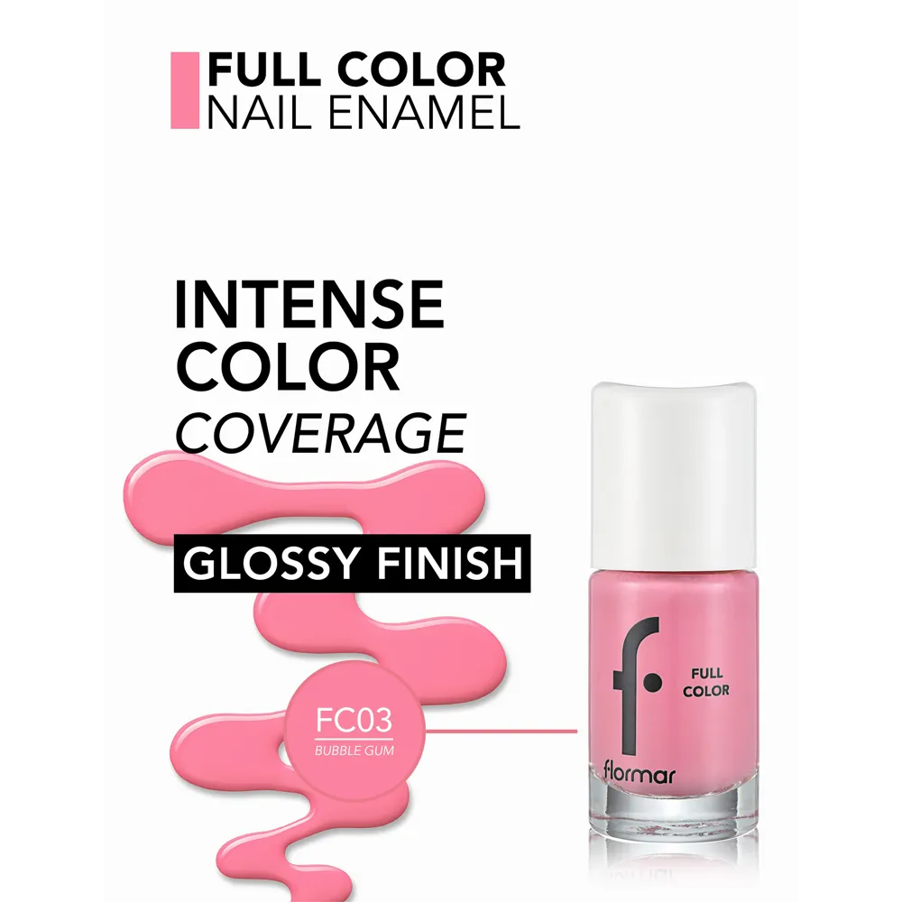 Flormar Full Color Nail Enamel - FC03 (8 ml) thumbnail 3