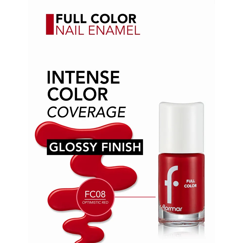 Flormar Full Color Nail Enamel - FC08 (8 ml) thumbnail 5