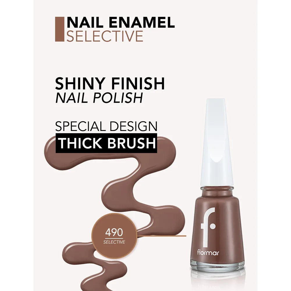 Flormar Nail Enamel - 490 Selective New (11 ml) thumbnail 3