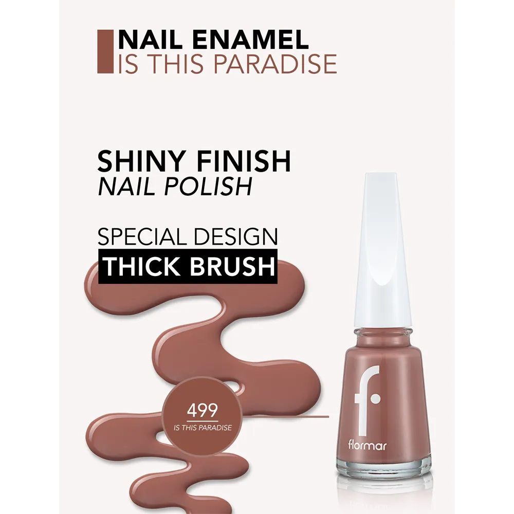 Flormar Nail Enamel - 499 Is This Paradise New (11 ml) thumbnail 3