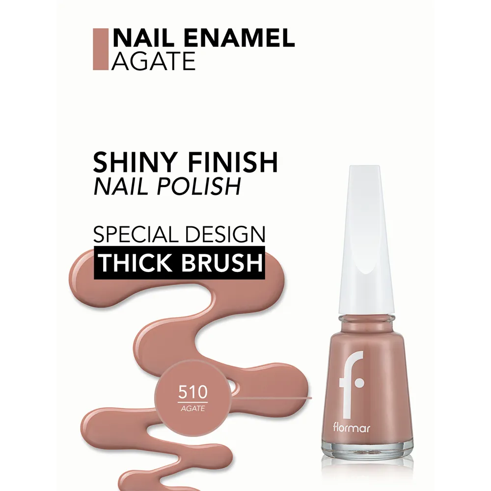 Flormar Nail Enamel - 510 Agate New (11 ml) thumbnail 3