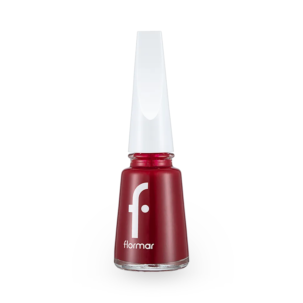 Flormar Nail Enamel - 406 Dark Red New (11 ml) thumbnail 1