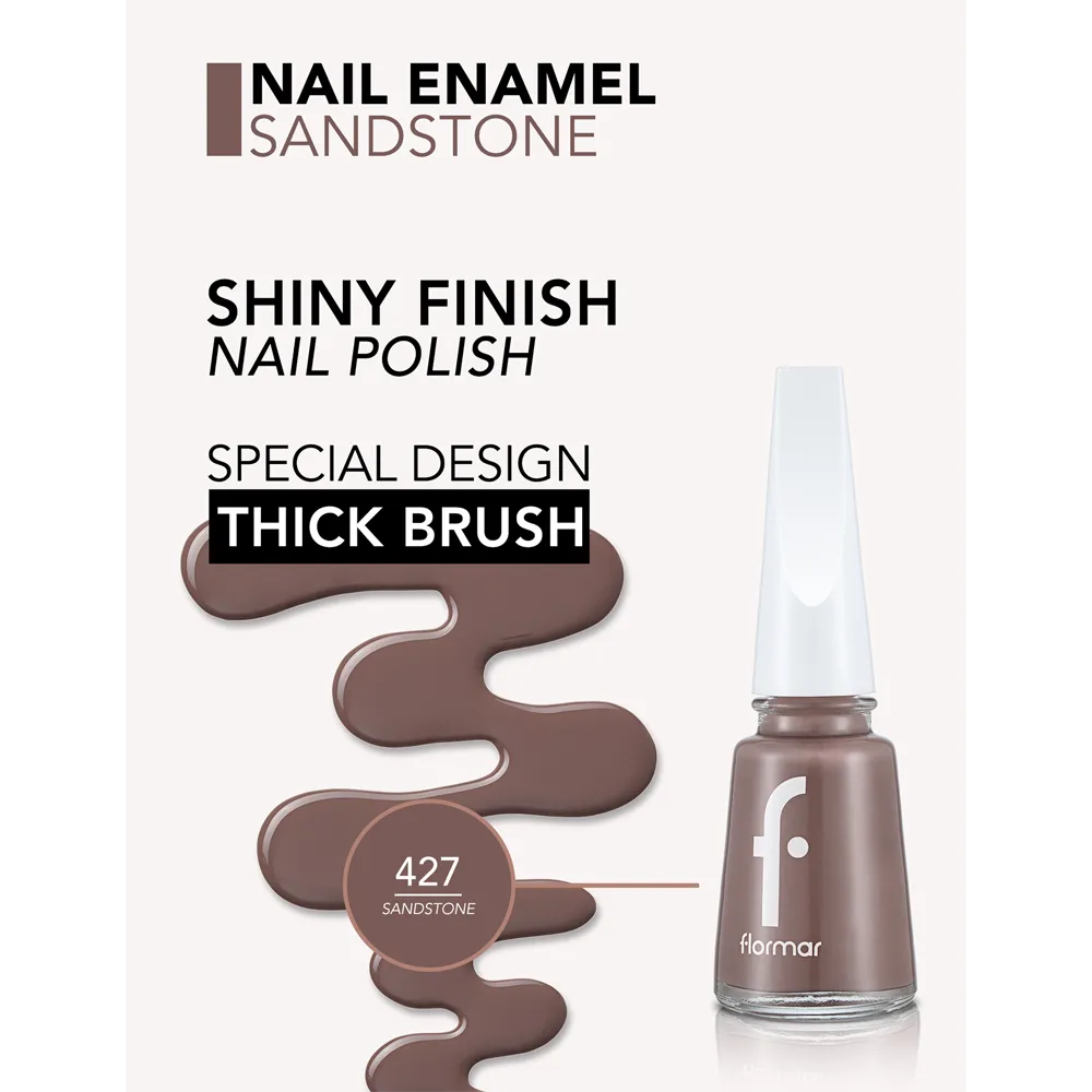 Flormar Nail Enamel - 427 Sandstone New (11 ml) thumbnail 2
