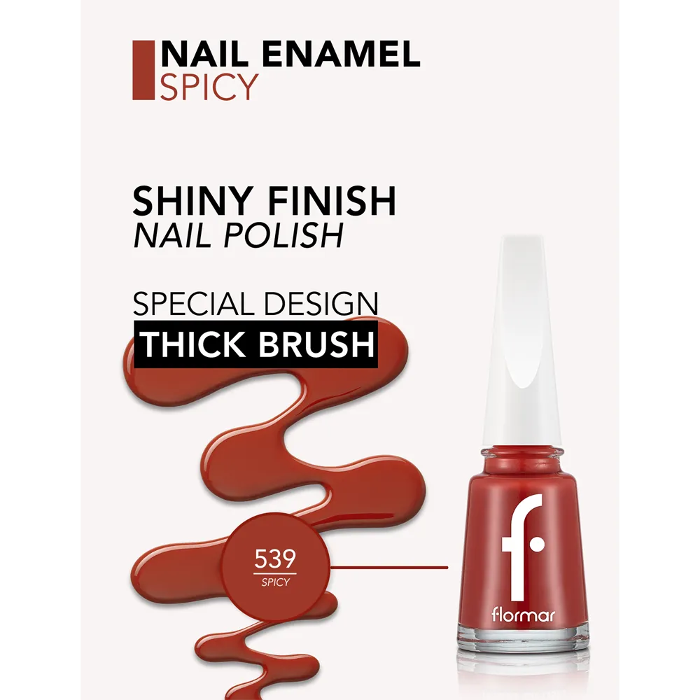 Flormar Nail Enamel - 539 Spicy (11 ml) thumbnail 3