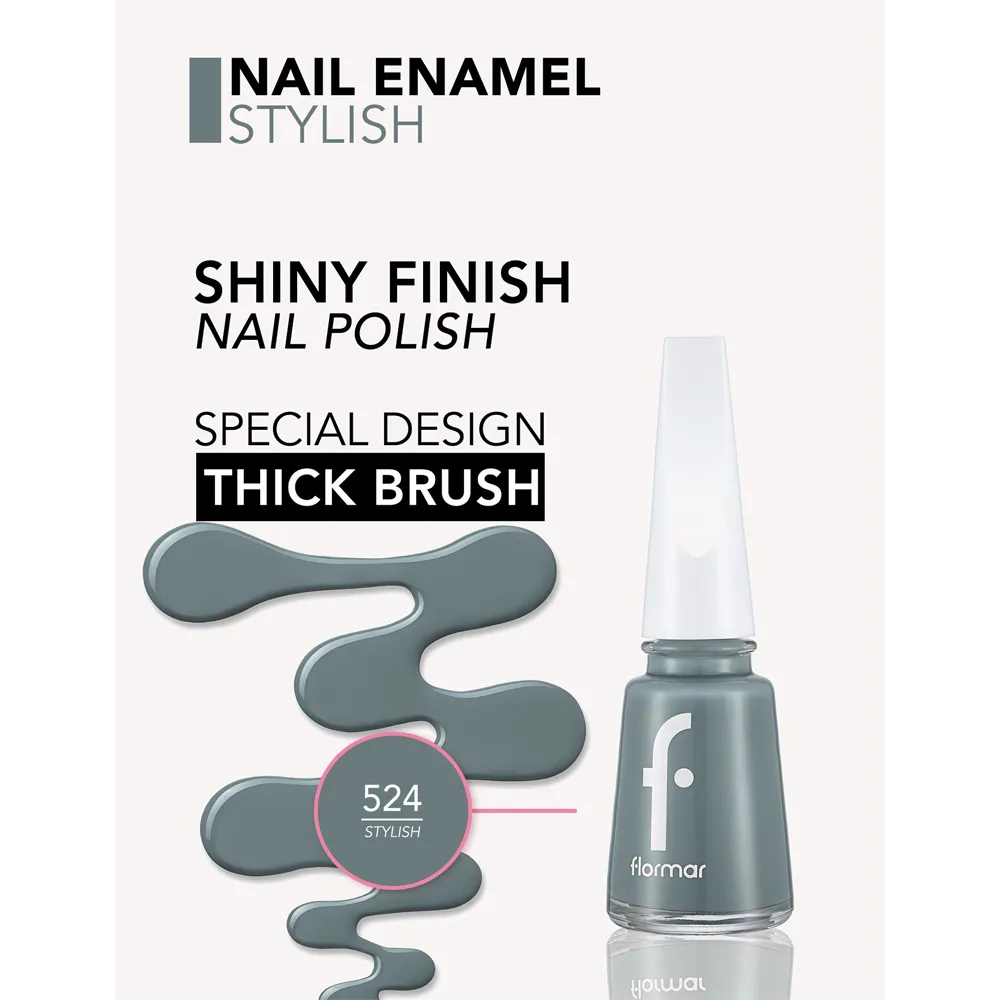 Flormar Nail Enamel - 524 Stylish New (11 ml) thumbnail 3