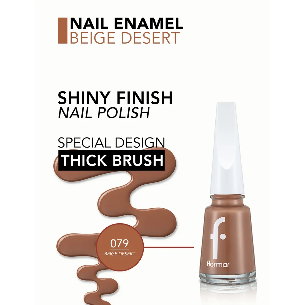 Flormar Nail Enamel - 079 Beige Desert New (11 ml) thumbnail 2