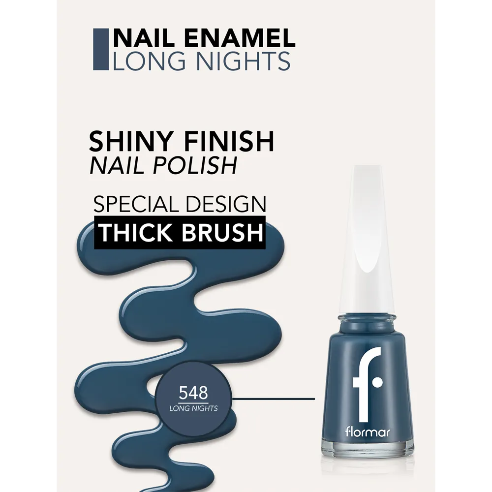 Flormar Nail Enamel - 548 Long Nights (11 ml) thumbnail 3