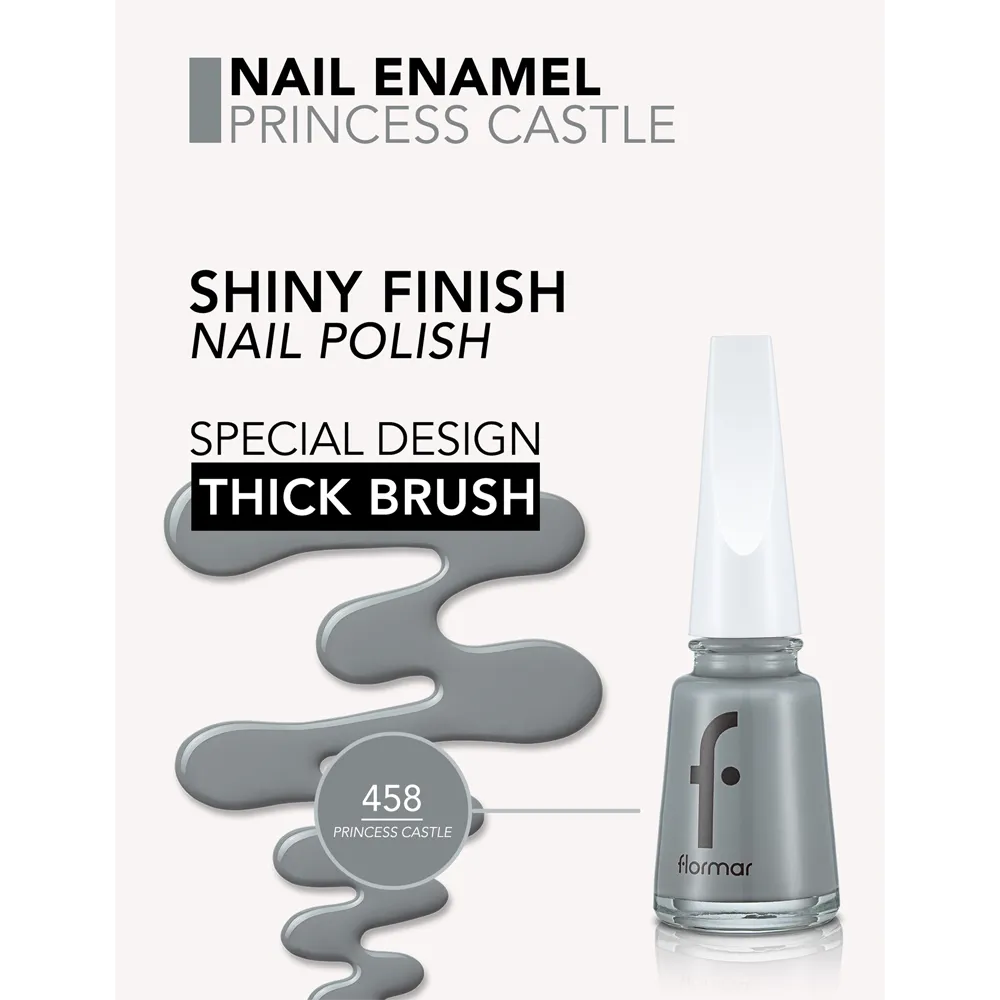 Flormar Nail Enamel - 458 Princess Castle New (11 ml) thumbnail 2