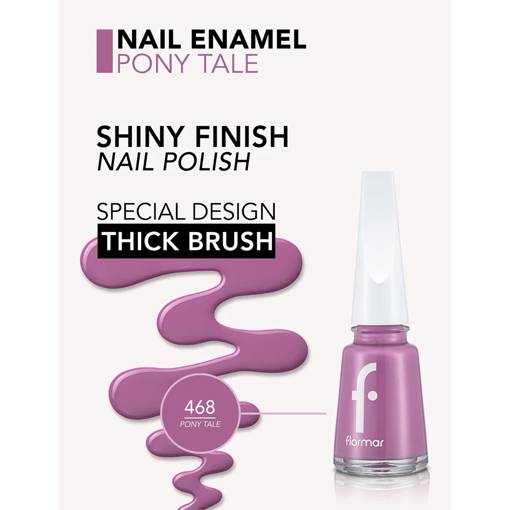 Flormar Nail Enamel - 468 Pony Tale New (11 ml) thumbnail 2