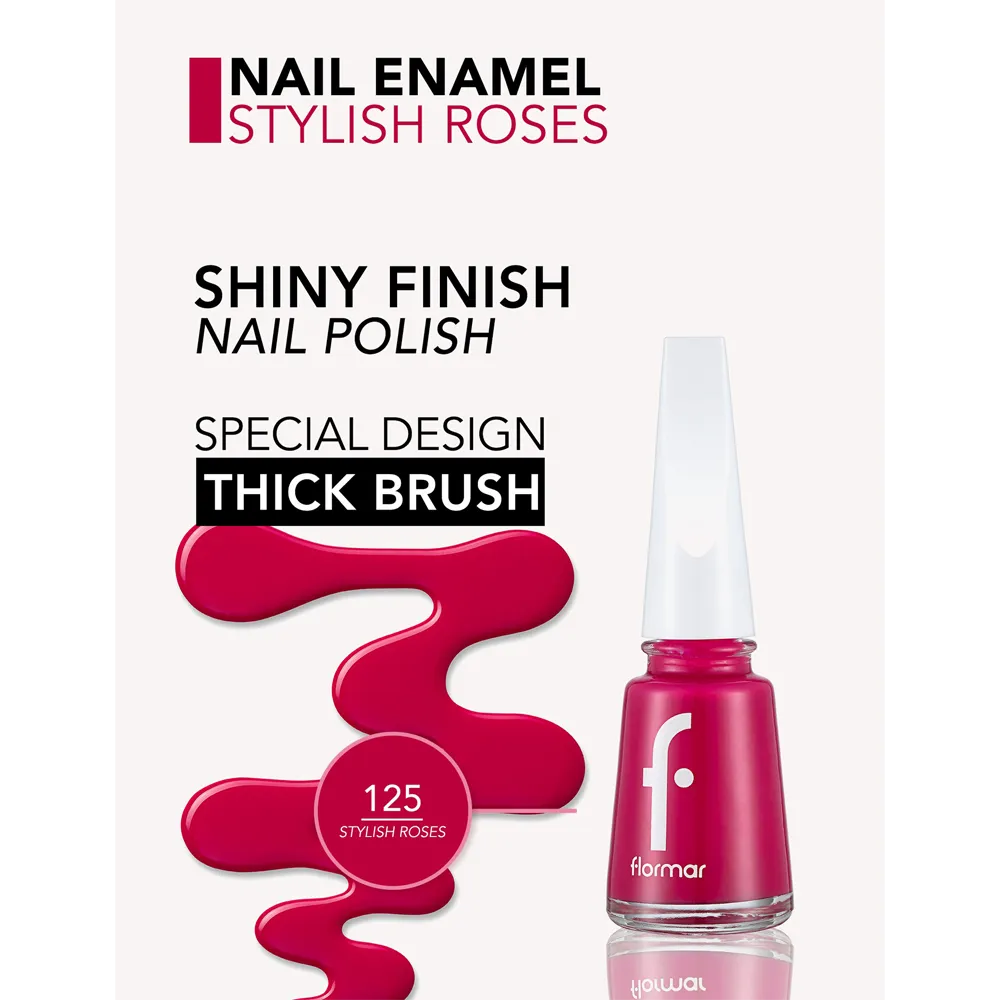 Flormar Nail Enamel - 125 Stylish Roses (11 ml) thumbnail 3