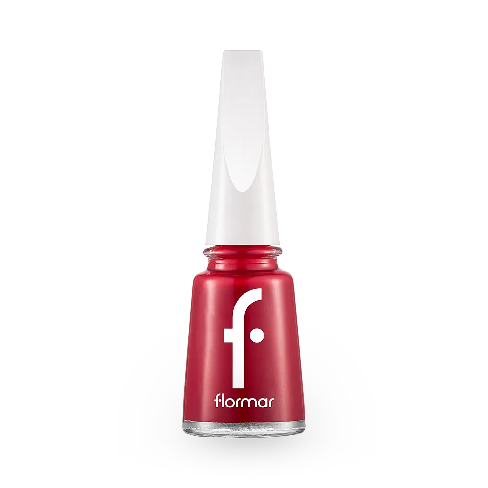 Flormar Nail Enamel - 048 Fiery Red New (11 ml) thumbnail 1