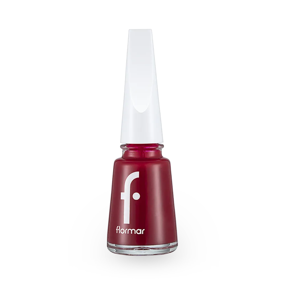 Flormar Nail Enamel - 128 Bordeaux Scream New (11 ml) thumbnail 1