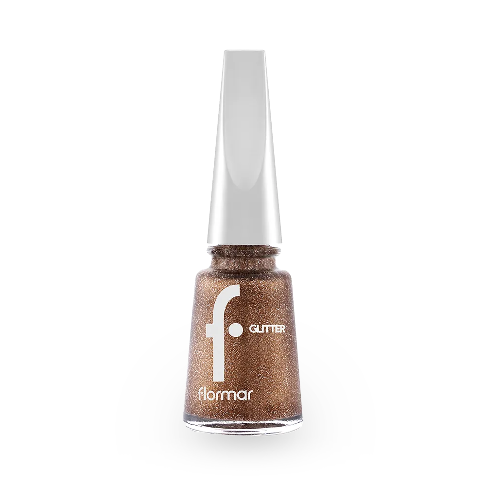 Flormar Glitter Nail Enamel - GL40 Golden Orchid (11 ml) thumbnail 1