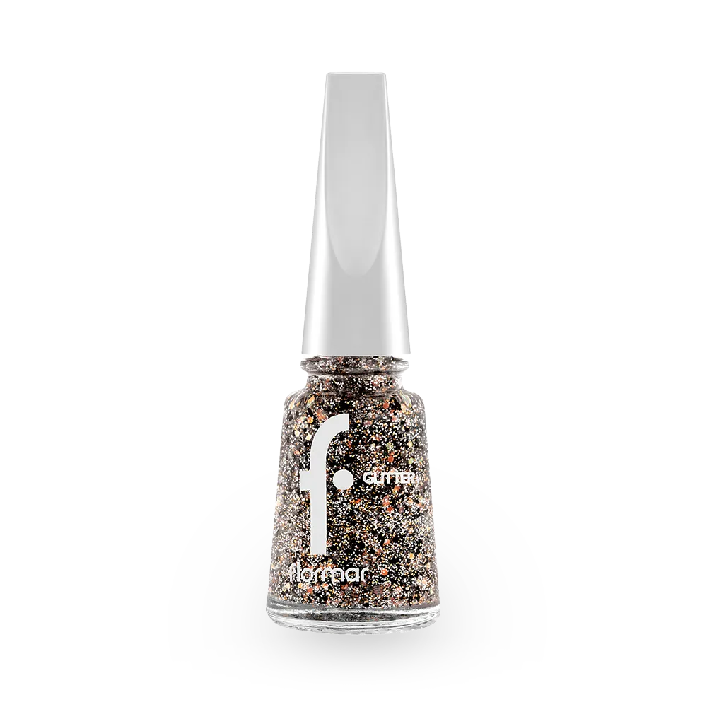Flormar Glitter Nail Enamel - GL42 Copper (11 ml) thumbnail 1