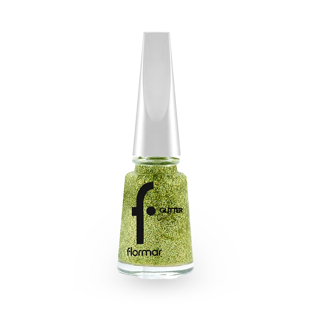 Flormar Glitter Nail Enamel - GL04 Gold Rush (11 ml) thumbnail 1