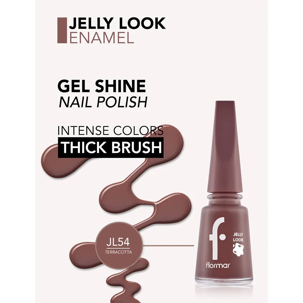Flormar Jelly Look Nail Enamel - JL54 Terracotta (11 ml) thumbnail 2