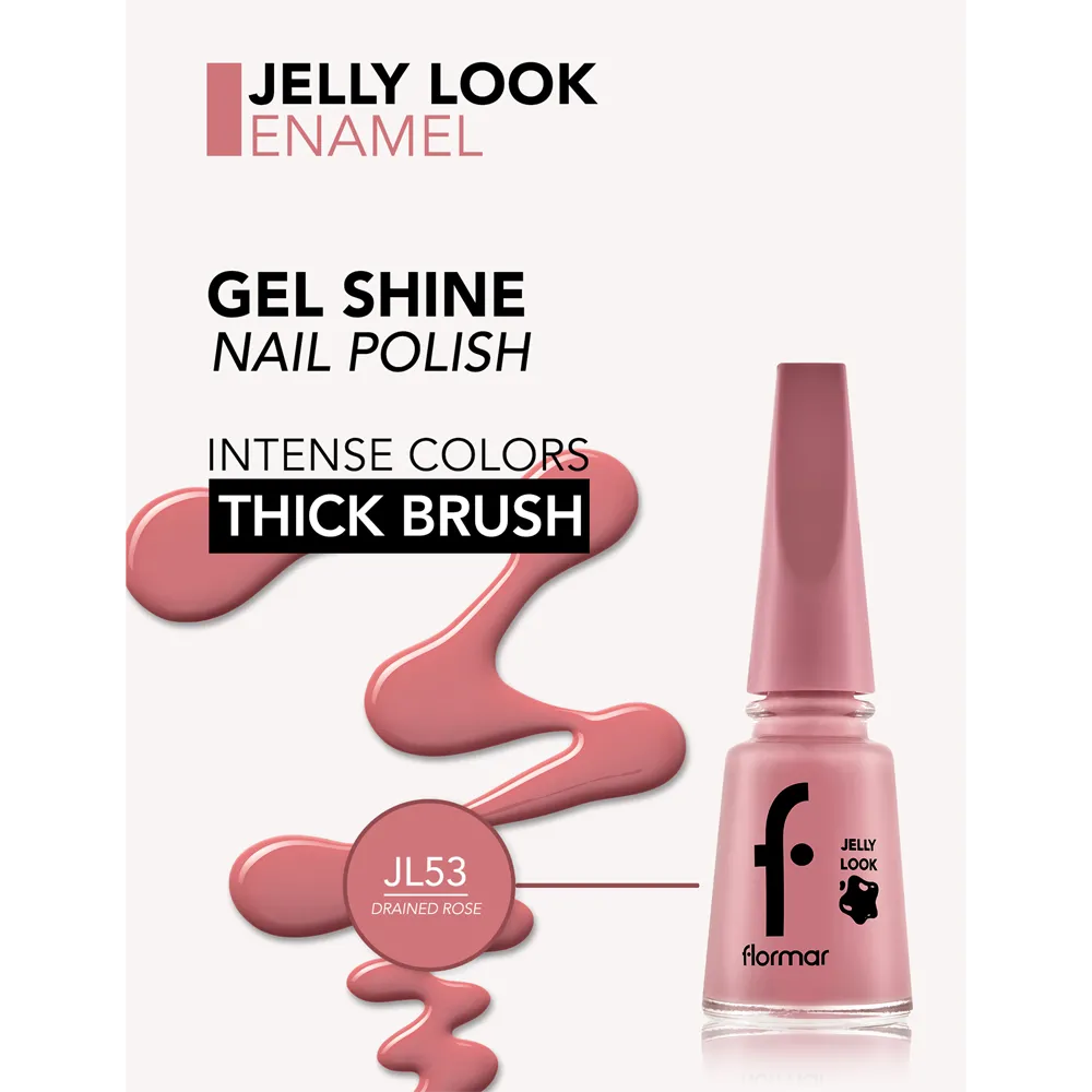 Flormar Jelly Look Nail Enamel - JL53 Drained Rose (11 ml) thumbnail 2