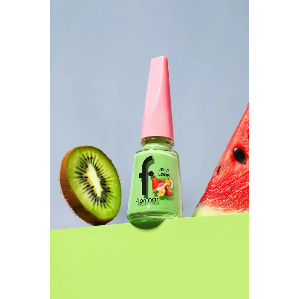 Flormar Jelly Look Nail Enamel - JL101 Lilly Pilly Berry (11 ml) thumbnail 4
