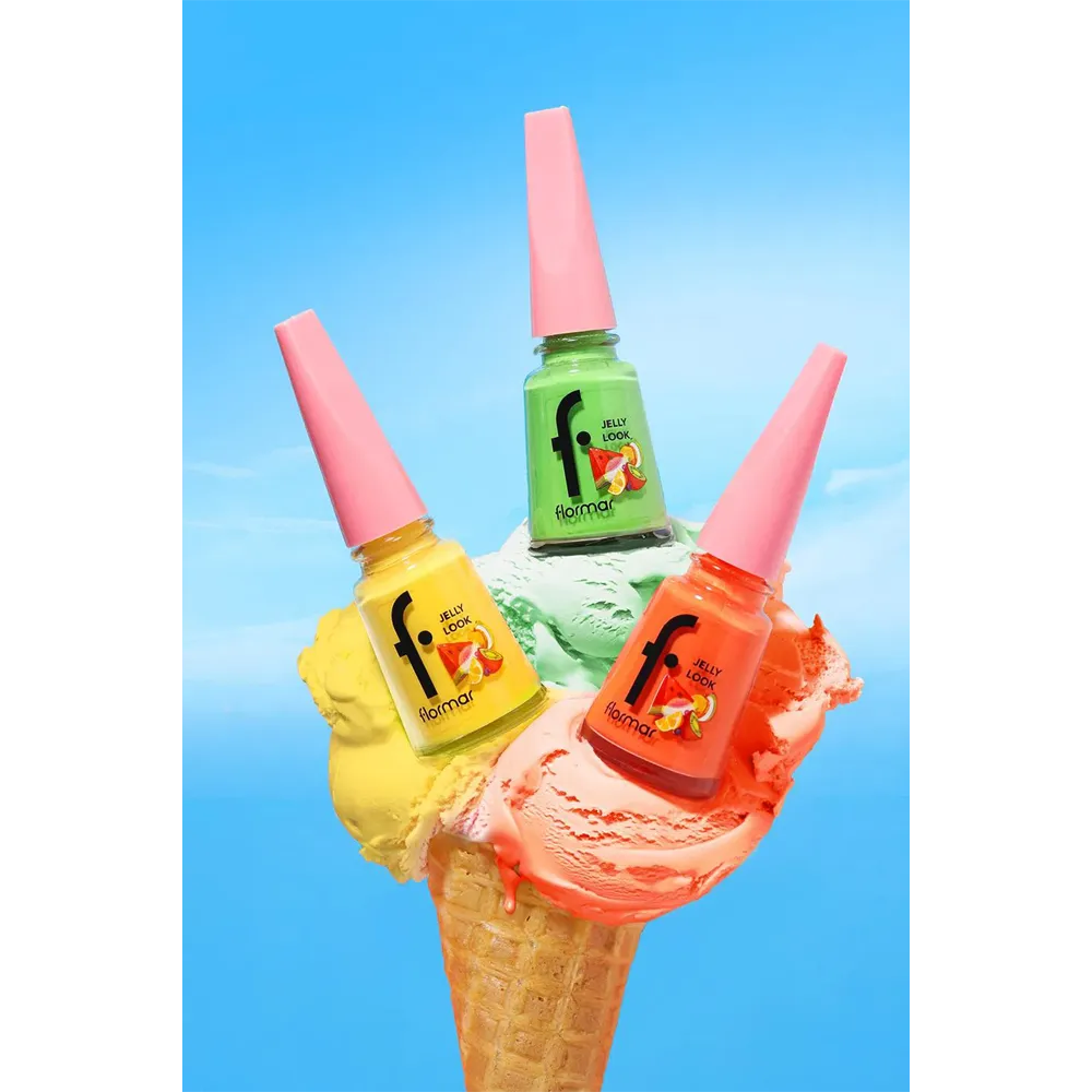 Flormar Jelly Look Nail Enamel - JL102 Sweet Lemon (11 ml) thumbnail 5