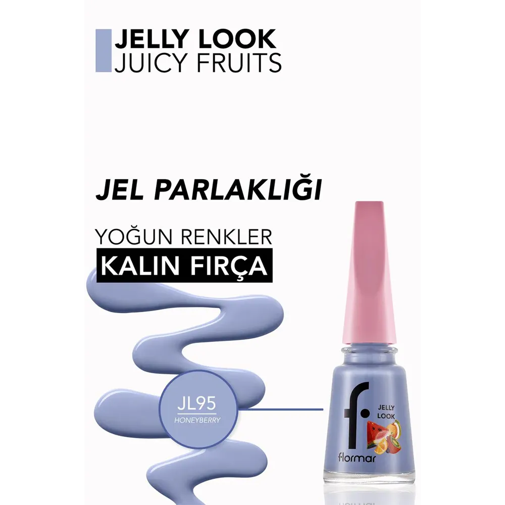 Flormar Jelly Look Nail Enamel - JL95 Honeyberry (11 ml) thumbnail 2