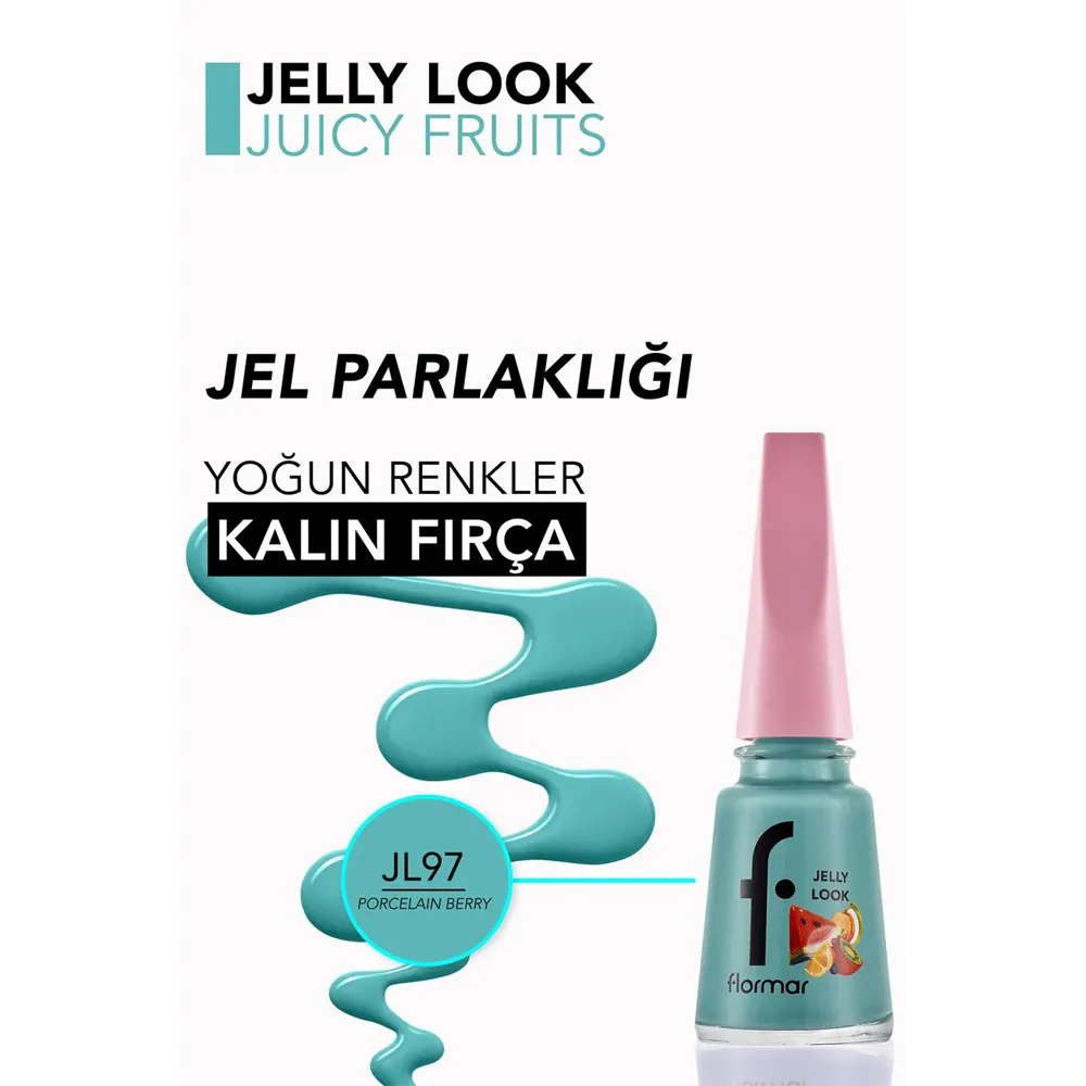 Flormar Jelly Look Nail Enamel - JL97 Porcelain Berry (11 ml) thumbnail 2