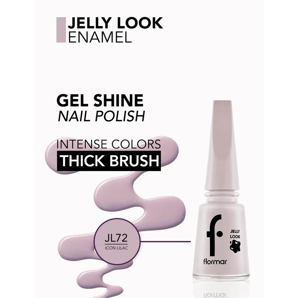 Flormar Jelly Look Nail Enamel - JL72 Icon Lilac (11 ml) thumbnail 2