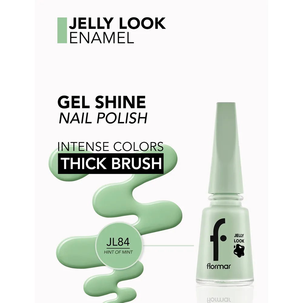 Flormar Jelly Look Nail Enamel - JL84 Hint Of Mint (11 ml) thumbnail 2