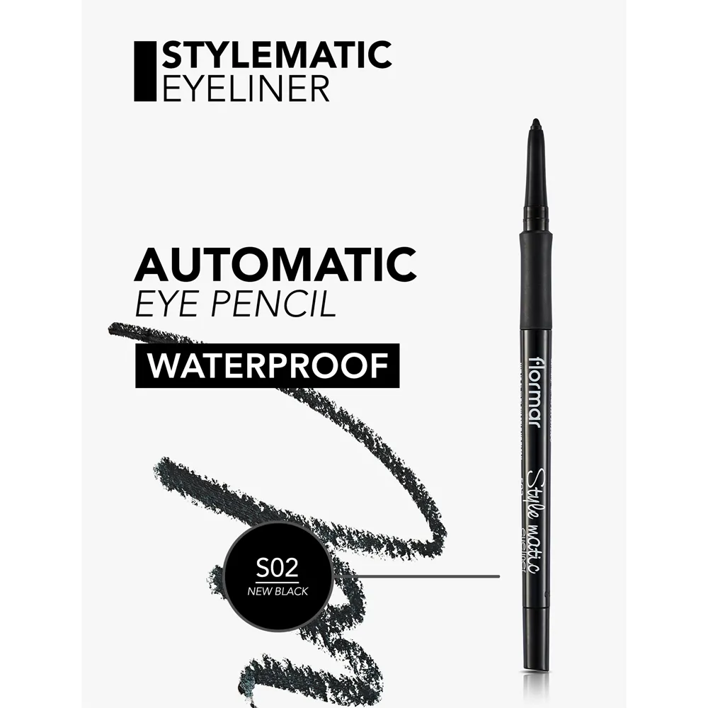 Flormar Style Matic Eyeliner - S02 New Black (0.35 g) thumbnail 4