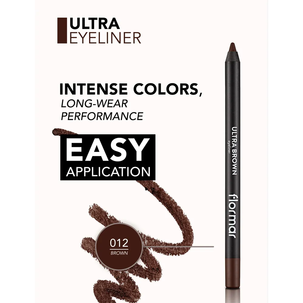 Flormar Ultra Eyeliner - 012 Brown (1.14 g) thumbnail 3