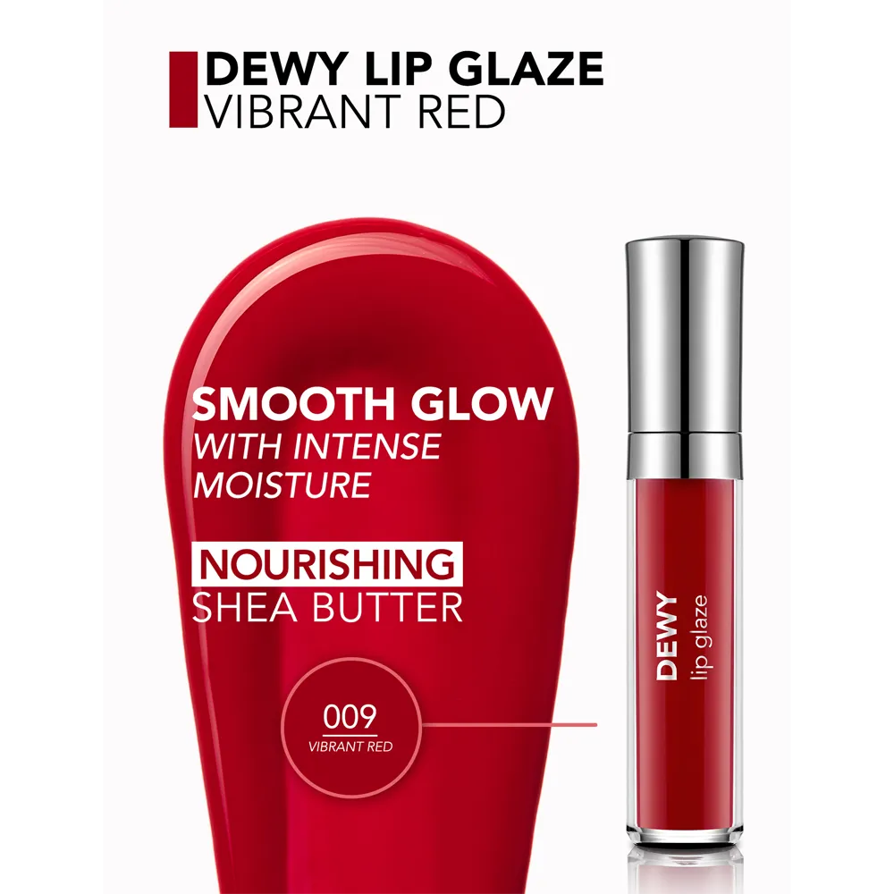 Flormar Dewy Lip Glaze - 009 Vibrant Red (4.5 g) thumbnail 6