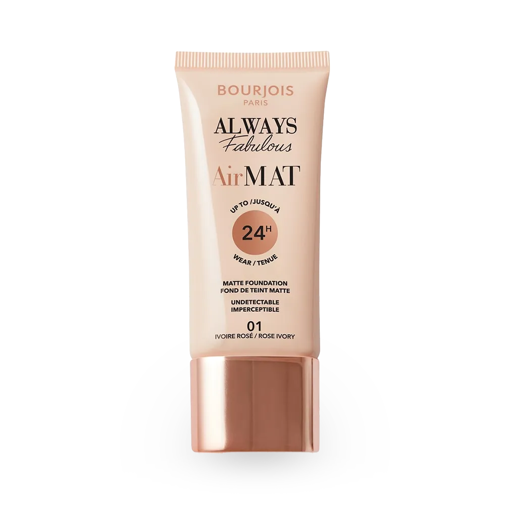 Bourjois Always Fabulous Air Mat Foundation - 01 Rose Ivory thumbnail 1