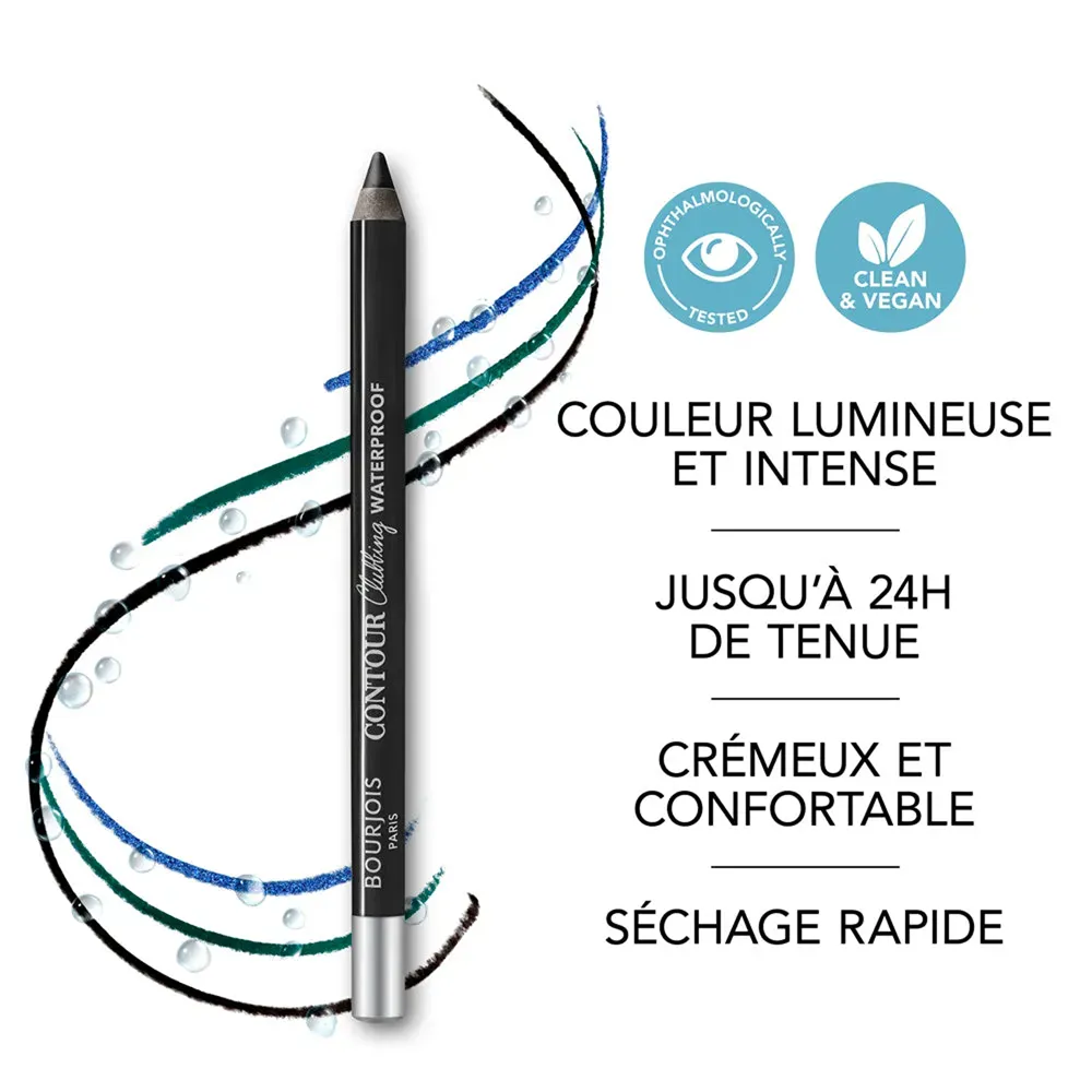 Bourjois Clubbing Waterproof Eye Pencil - 76 Bleu Soiree thumbnail 3