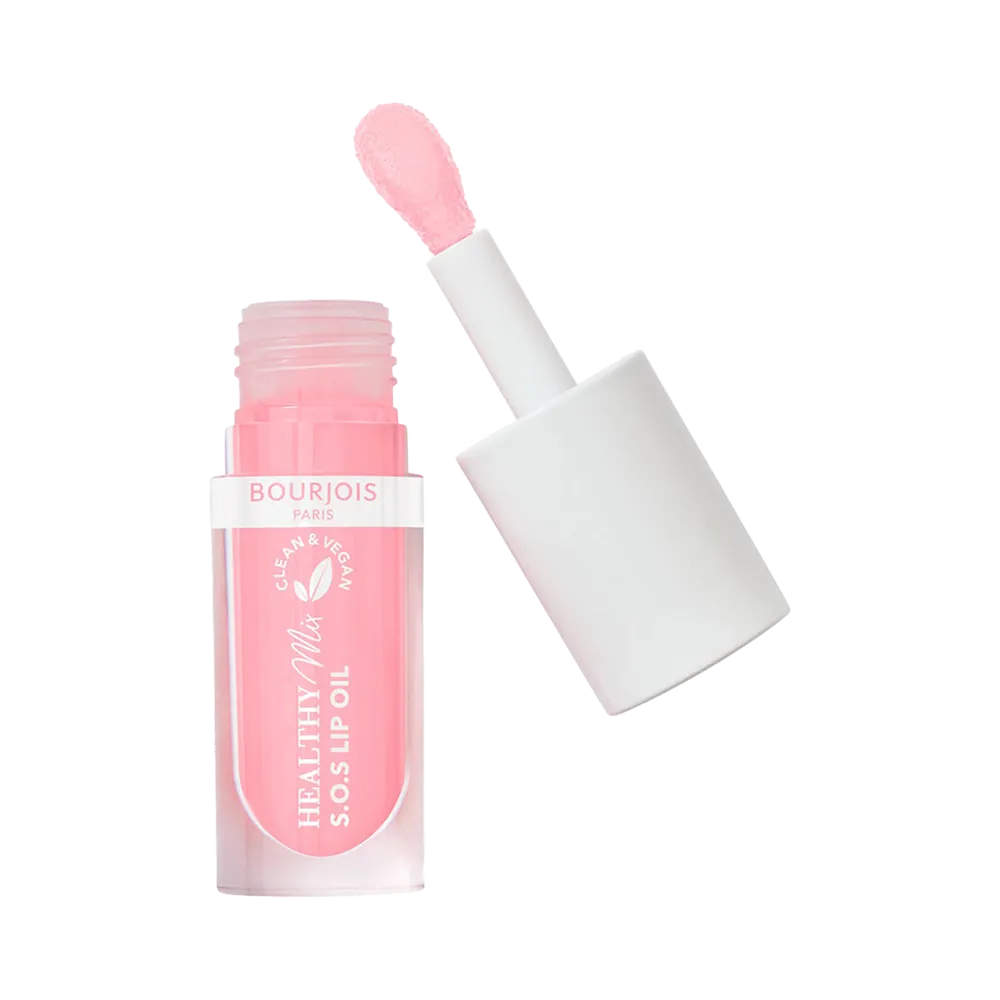 Bourjois Paris Healthy Mix SOS Lip Oil - 01 Softness of Rose thumbnail 2