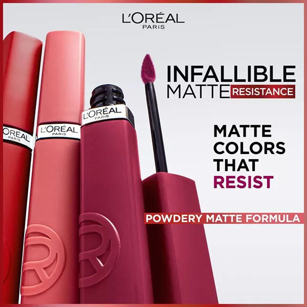 L’Oréal Paris Infallible Matte Resistance Liquid Lipstick - 625 Summer Fling thumbnail 3