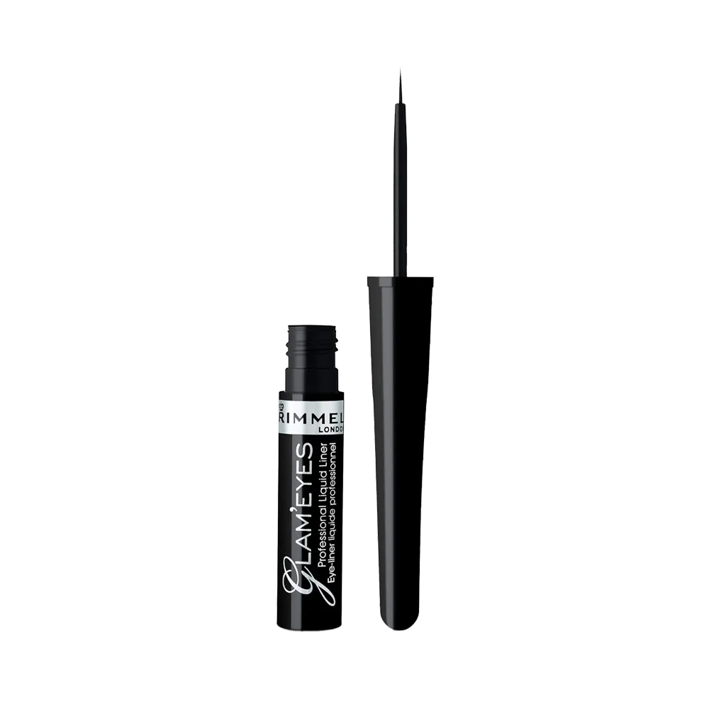 Rimmel London Glam'Eyes Professional Liquid Eyeliner - Black Glamour thumbnail 1