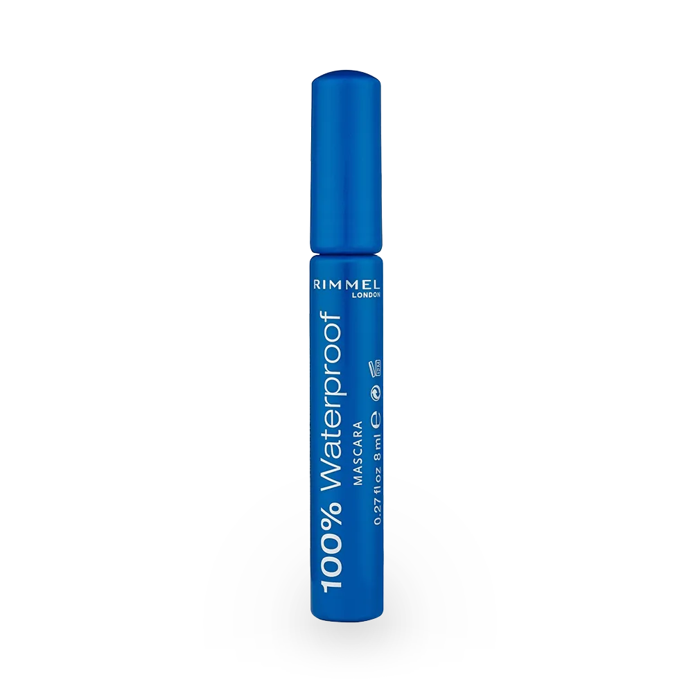 Rimmel London 100% Waterproof Mascara - 001 Black Black thumbnail 1