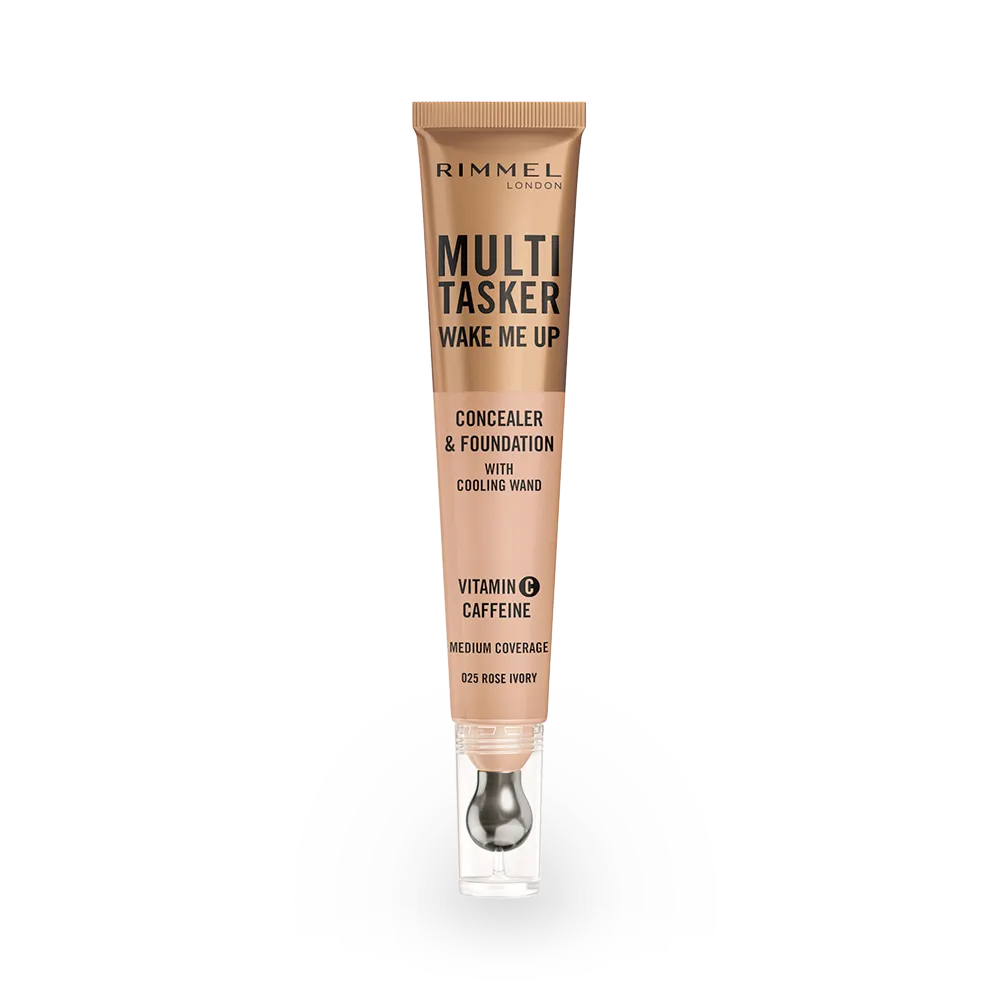 Rimmel London Multi-Tasker Wake Me Up Concealer & Foundation - 025 Rose Ivory thumbnail 1