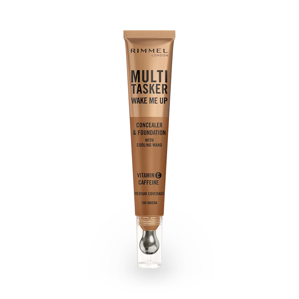 Rimmel London Multi-Tasker Wake Me Up Concealer & Foundation - 100 Mocha thumbnail 1
