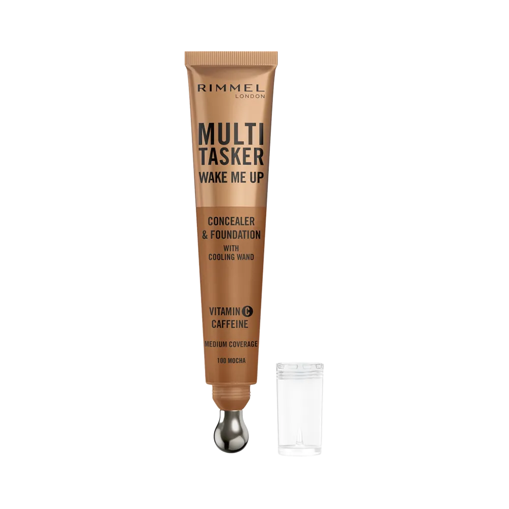 Rimmel London Multi-Tasker Wake Me Up Concealer & Foundation - 100 Mocha thumbnail 2