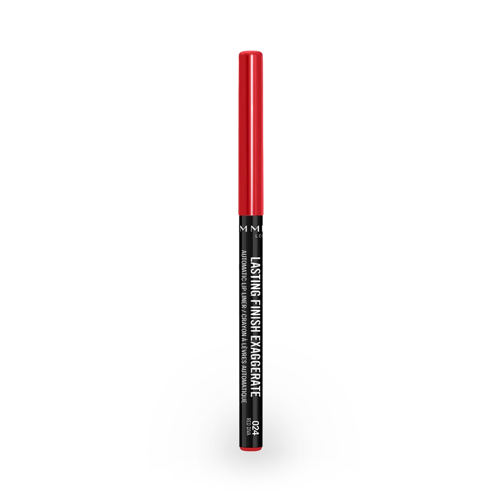 Rimmel London Lasting Finish Exaggerate Automatic Lip Liner - 024 Red Diva thumbnail 1
