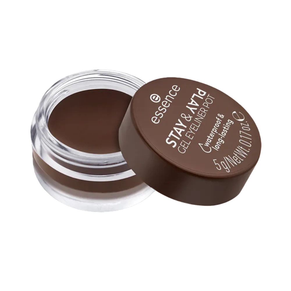 Essence Stay & Play Gel Eyeliner Pot - 02 Brown thumbnail 2