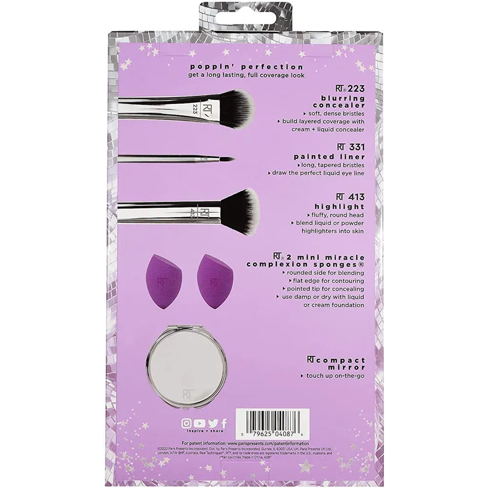 Real Techniques Poppin Perfection Makeup Brush Set thumbnail 2